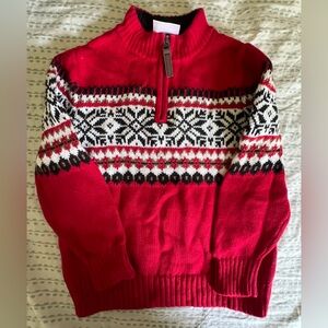 Red Patterned kid’s Sweater